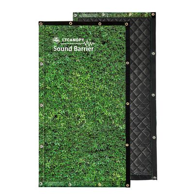 Litong Decorative Green Leaf Soundproof Privacy Screen Outdoor Tennis Court Sound Barrier Acoustic Blanket