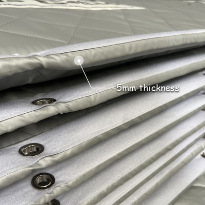 Litong  Flame-Retardant Sound-absorbing for Outdoor Construction Sliver Grey Acoustic Blanket Sound Barrier