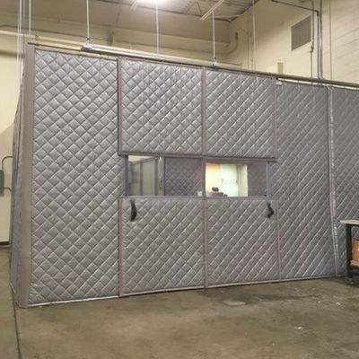 Litong  Flame-Retardant Sound-absorbing for Outdoor Construction Sliver Grey Acoustic Blanket Sound Barrier