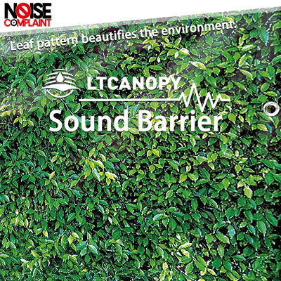 Litong Decorative Green Leaf Soundproof Privacy Screen Outdoor Tennis Court Sound Barrier Acoustic Blanket