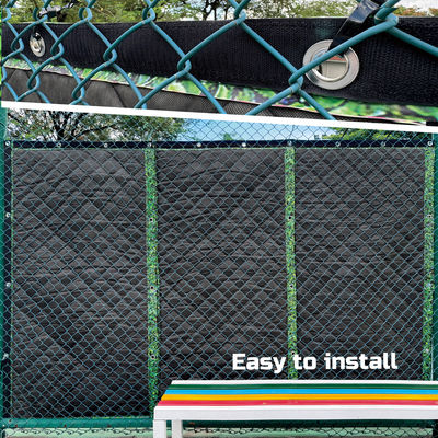Litong Decorative Green Leaf Soundproof Privacy Screen Outdoor Tennis Court Sound Barrier Acoustic Blanket
