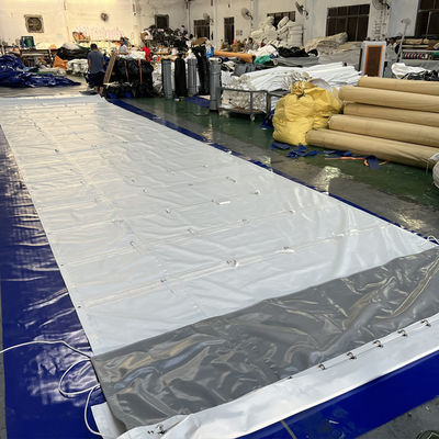 Litong Good Strength Waterproof Customized White Pvc Coated Tarpaulin Truck  Lorry Cover