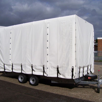 Litong Good Strength Waterproof Customized White Pvc Coated Tarpaulin Truck  Lorry Cover