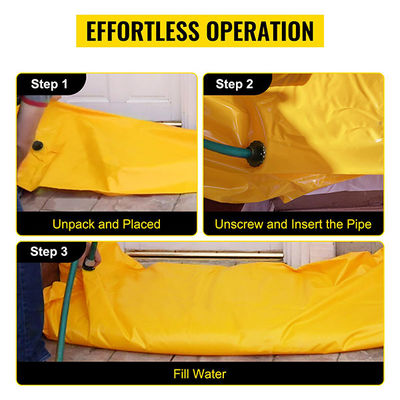 Litong Flood protection Doorway Garage Inflatable Water Filled Flood Barrier