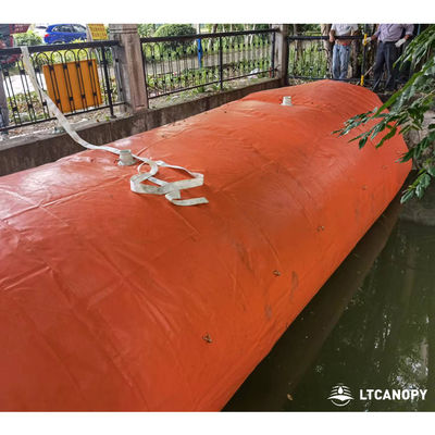 Litong China Factory Customized Big Size Inflatable Pvc Flood Control Dam