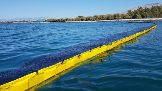 Litong Protect Ocean Prevent Fuel Oil Spills Containment Solution Pvc Floating Fence Boom Silt Curtain