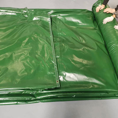 Litong High Quality Ripstop Dark Green Color Pvc Coated Tarpaulins Waterproof for Trucks Lorry Cover Tarp Pvc Side Curtain