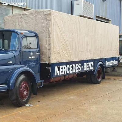 Litong High Tensile Strength Khaki 1000d Pvc Tarpaulin Truck Cover