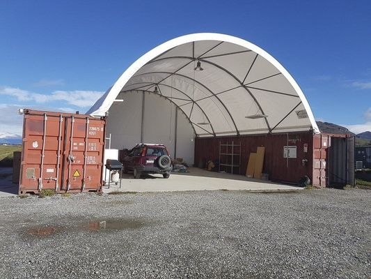 Litong High Quality PVC Dome Industrial Shipping Container Shelter Shed Equipment Storage Container Canopy
