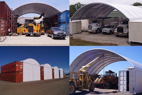 Litong High Quality PVC Dome Industrial Shipping Container Shelter Shed Equipment Storage Container Canopy
