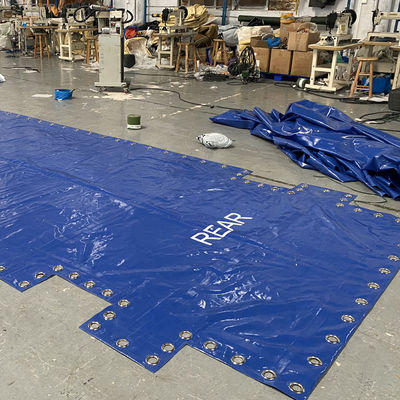 Litong Open Top Container Blue Pvc Tarpaulin Cover