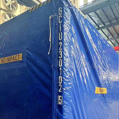 Litong Eco Friendly Box Shape Shipping Container Cover Tarp Blue 750gsm Pvc Tarpaulin Cover