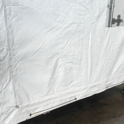 Litong High Quality 610gsm White Tarp 20ft 40ft Shipping Container Cover Container Tarpaulin
