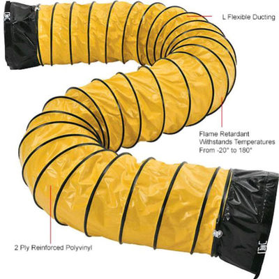 Best Selling Mine Ventilation Duct Portable  Blower Hose Flexible Vent Duct PVC Laminated Coated Fabric Manufacturer