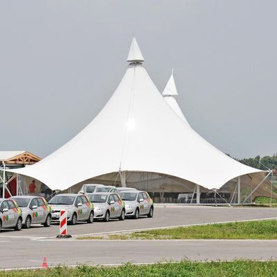 Litong China Outdoor Canopy Shade Umbrella Waterproof Tensile Membrane Structure Roof Wind Tensile Fabric Awnings