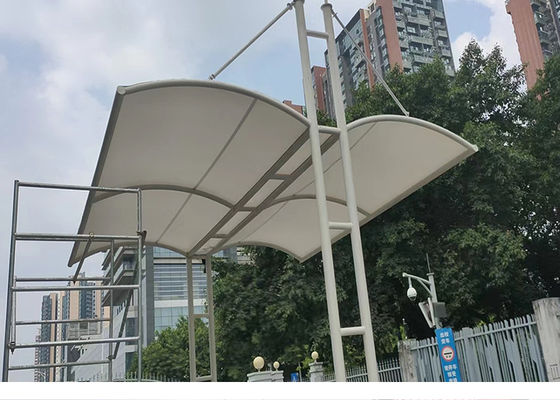 High Quality Car Parking Sheds Sunshades Strength Membrane Structure Fabric Roof Covering Structure Tent Custom