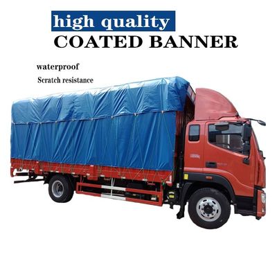 Waterproof  Blue PVC Custom Canvas Covers for Container Truck Tarpaulin PVC  Coated Fabric Truck Side Curtain