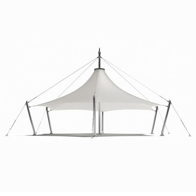 Litong Hot New Promotional PVC Canopy Tensile Fabric Stretch Pvc Tent Fabric Pagoda Tent Outdoor