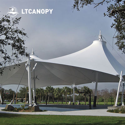 Litong Hot New Promotional PVC Canopy Tensile Fabric Stretch Pvc Tent Fabric Pagoda Tent Outdoor