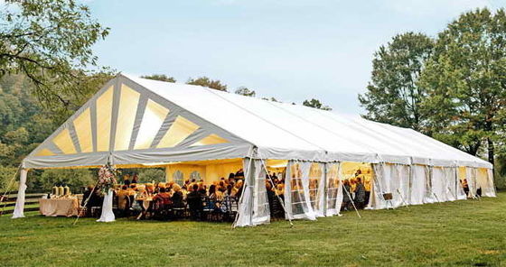 Litong High Tensile Strength White Pvc Tarp Event Tents Outdoor Wedding Party 20x40 with Side Curtain