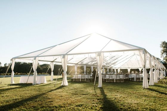 Litong High Tensile Strength White Pvc Tarp Event Tents Outdoor Wedding Party 20x40 with Side Curtain