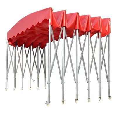 Litong Large Mobile Push-Pull Canopy Outdoor Retractable Tent Folding Awning Sunshade Parking Shed
