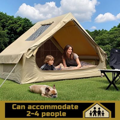 Litong Durable 600D Oxford Fabric Canvas Tent Inflatable Cabin Tent for Camping