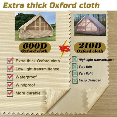 Litong Durable 600D Oxford Fabric Canvas Tent Inflatable Cabin Tent for Camping