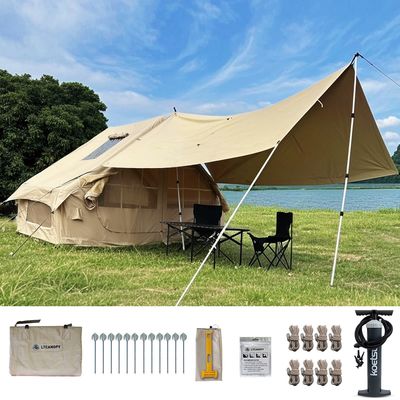 Litong Durable 600D Oxford Fabric Canvas Tent Inflatable Cabin Tent for Camping